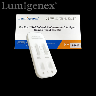 COVID19 Influenza A B Rapid Test Kit Colloidal Gold Nasal Swab CE ISO