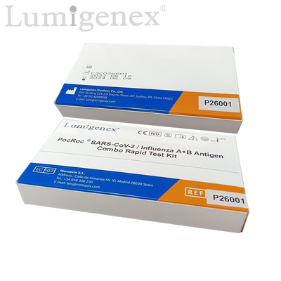 SARS-CoV-2 / Flu A Flu B Rapid Test Kit Colloidal Gold CE شهادة تسجيل TGA