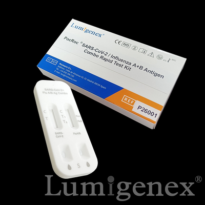 SARS-CoV-2 / Flu A Flu B Rapid Test Kit Colloidal Gold CE شهادة تسجيل TGA