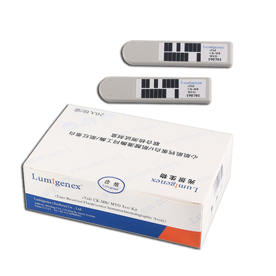 مجموعة اختبار CTnI / CK-MB / Myo POC TRFIA المناعية عالية الحساسية