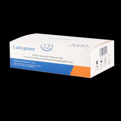 طقم اختبار ISO13485 POC للدم الكامل D-Dimer بواسطة تقنية TRFIA Technology Cardiac Marker