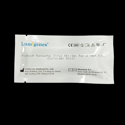 وافق CE Monkeypox Virus Antigen Rapid Test Kit عالية الدقة وقت الاختبار 15 دقيقة