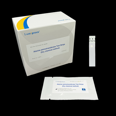 القياس الكمي لشرائط اختبار Alanine Aminotransferase الطريقة الكيميائية الجافة