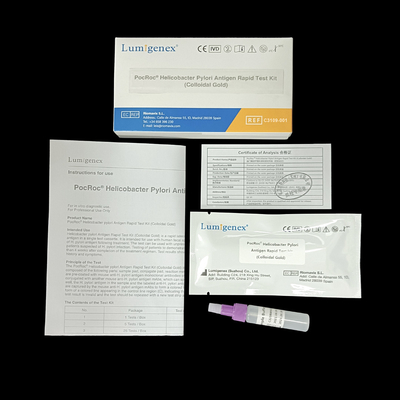 اختبار Lumigenex Helicobacter Pylori السريع بواسطة Colloidal Gold CE المصدق