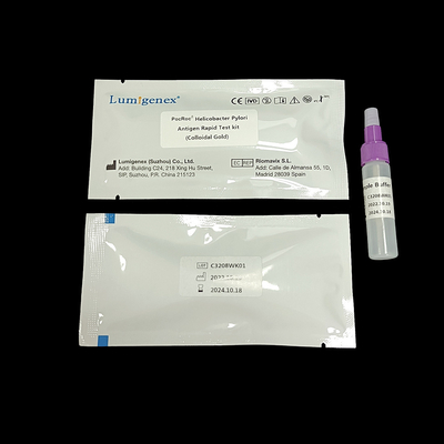اختبار Lumigenex Helicobacter Pylori السريع بواسطة Colloidal Gold CE المصدق