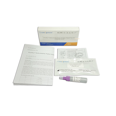 طقم اختبار Lumigenex Helicobacter Pylori Antigen السريع مصدق من الذهب الغرواني CE