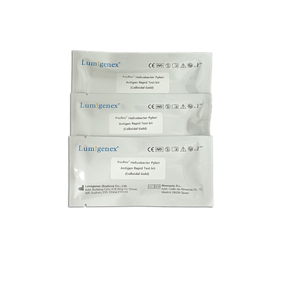 طقم اختبار Lumigenex Helicobacter Pylori Antigen السريع مصدق من الذهب الغرواني CE