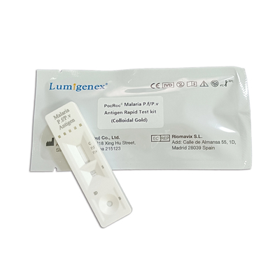 مجموعة اختبار الملاريا PF / PV Antigen السريع مسجلة بالذهب الغرواني CE