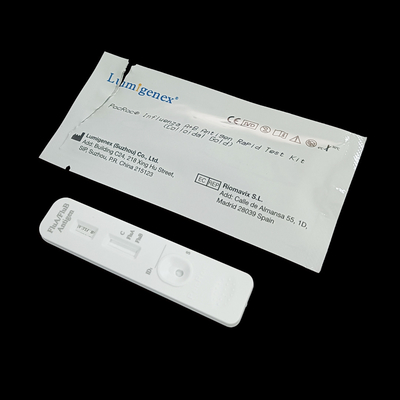 طقم اختبار سريع لفحص الأنفلونزا كومبو حاصل على شهادة CE للكشف عن الأنفلونزا A الأنفلونزا B في 15 دقيقة