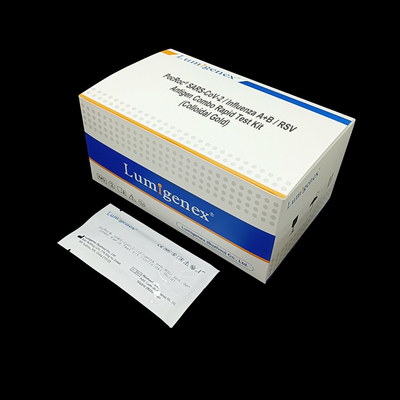 SARS-CoV-2 / Influenza A + B / RSV Antigen Combo Rapid Test Kit 3 قطرات حجم العينة