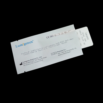 SARS-CoV-2 / Influenza A + B / RSV Antigen Combo Rapid Test Kit Colloidal Gold CE المسجل مجموعة اختبار Antigen السريع