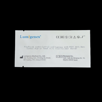 SARS-CoV-2 / Influenza A + B / RSV Antigen Combo Rapid Test Kit 3 قطرات حجم العينة