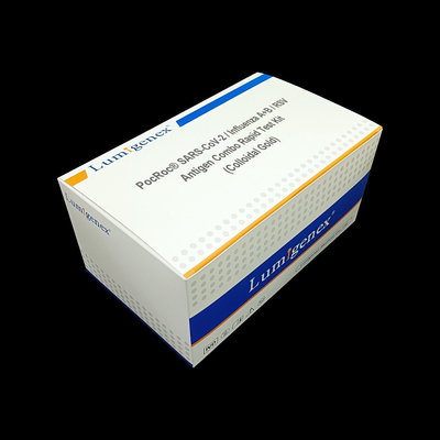 Covid19 / Influenza A + B / RSV Antigen Combo Rapid Test Kit Colloidal Gold CE مسجل Antigen سريع طقم اختبار