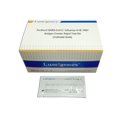 مجموعة اختبار RSV Antigen Combo السريع تكشف عن Covid 19 Flu A FluA B بواسطة Colloidal Gold Method