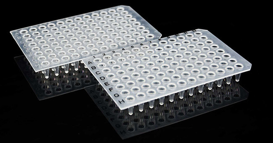 غير مستهلكات PCR غير متشابكة 0.1 مل 96 لوحة PCR جيدة للمختبر