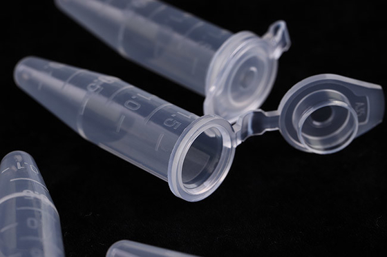 أنابيب الطرد المركزي الدقيقة المعقمة الشفافة ، أنابيب الطرد المركزي الدقيقة PP 1.5