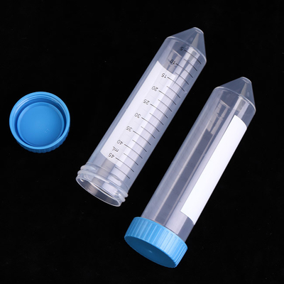 مستهلكات مختبر PCR 50 مل أنبوب طرد مركزي مخروطي معتمد من ISO13485