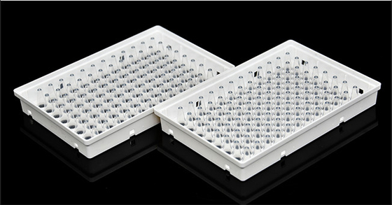 مستهلكات PCR يمكن التخلص منها 0.1 مل 96 لوحة PCR كاملة الحواف