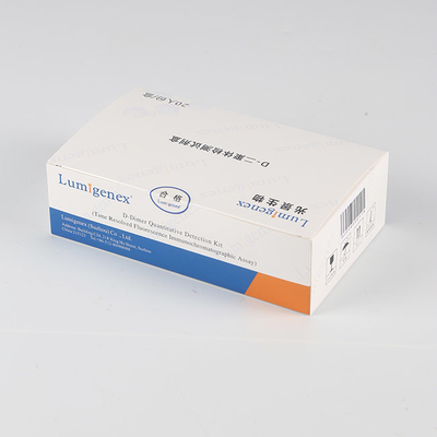 طقم اختبار ISO13485 POC ، أطقم الكيمياء الحيوية D-Dimer للدم الكامل
