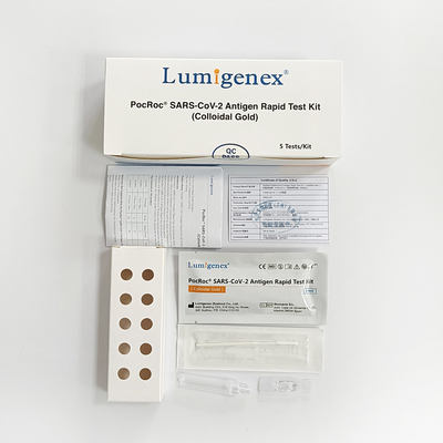 طقم اختبار Covid-19 Antigen السريع (الذهب الغرواني) مع القائمة البيضاء CE &amp; EU