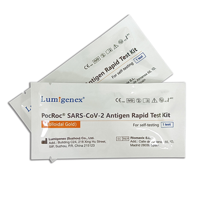 15 دقيقة SARS-CoV-2 Antigen Rapid Test Kit مسحة الأنف للاستخدام المنزلي